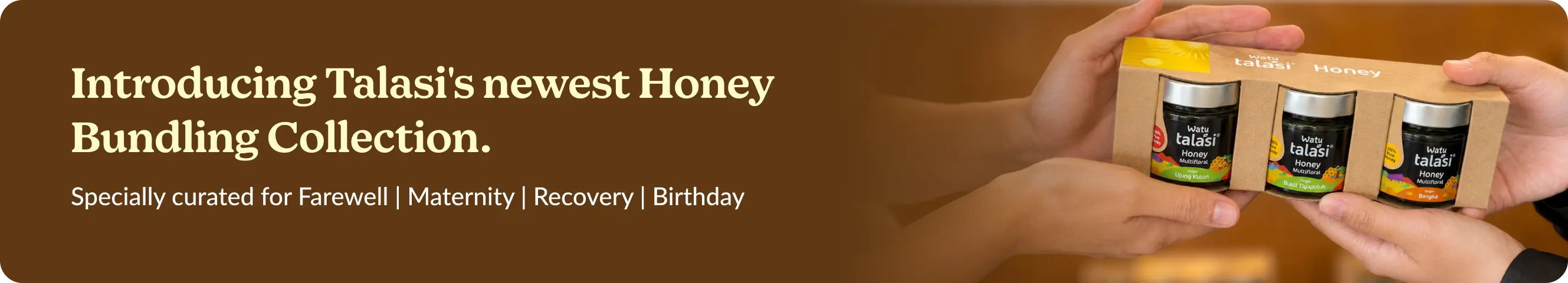 Introducing Talasi's newest Honey Bundling Collection